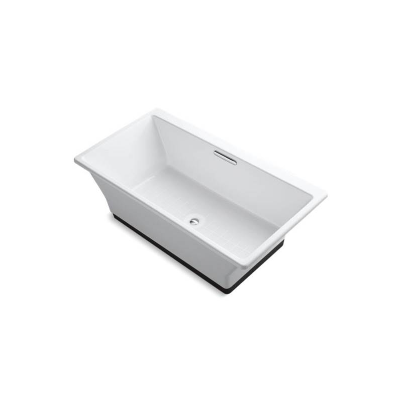 Kohler Rêve® 66-15/16'' x 36'' freestanding bath with Brilliant Ash base