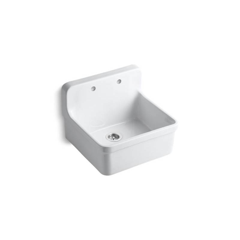 Kohler Gilford™ 24'' x 22'' x 17-1/2'' wall-mount/top-mount single-bowl kitchen sink
