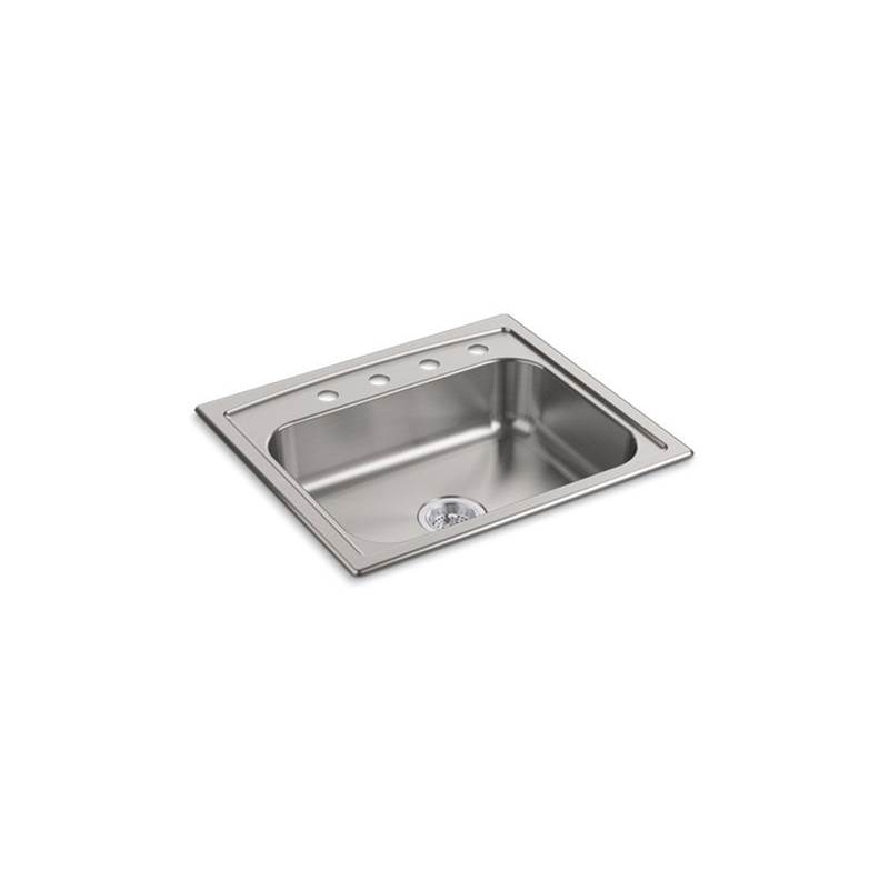 Kohler Toccata™ 25'' x 22'' x 6'' top-mount single-bowl kitchen sink