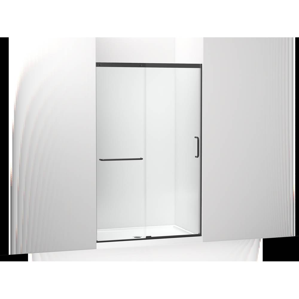 Kohler Elate™ Tall Sliding shower door, 75-1/2'' H x 44-1/4 - 47-5/8'' W, with heavy 5/16'' thick Crystal Clear glass