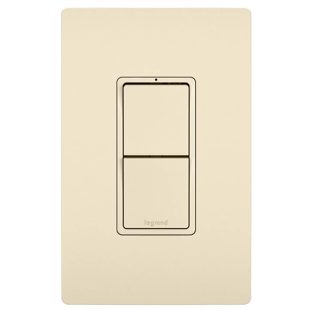 Legrand radiant Two Single-Pole/3-Way Switches, Light Almond