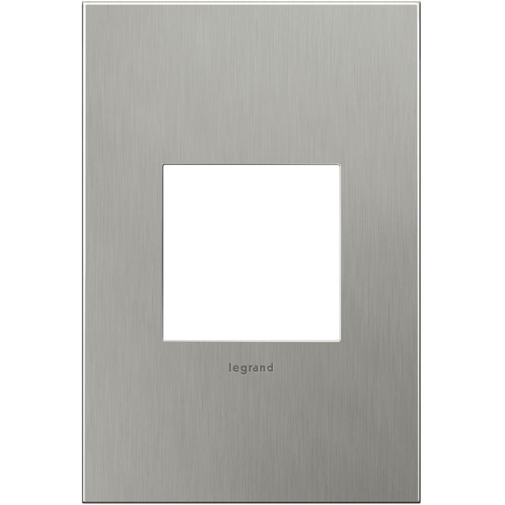 Legrand Brushed Stainless Steel, 1-Gang Wall Plate