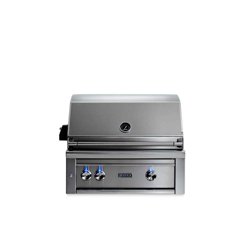Lynx Professional Grills 30'' Built In Grill with 1 Trident and 1 Ceramic Burner and Rotisserie, NG