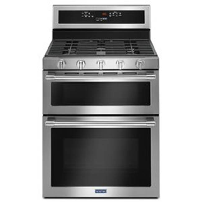 Maytag 30-Inch Wide Double Oven Gas Range With True Convection - 6.0 Cu. Ft.