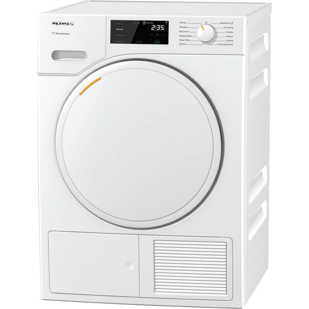 Miele TXD160 WP - 24'' T1 Dryer Heat Pump DirectSelect Solid Door White WiFi (Lotus White)