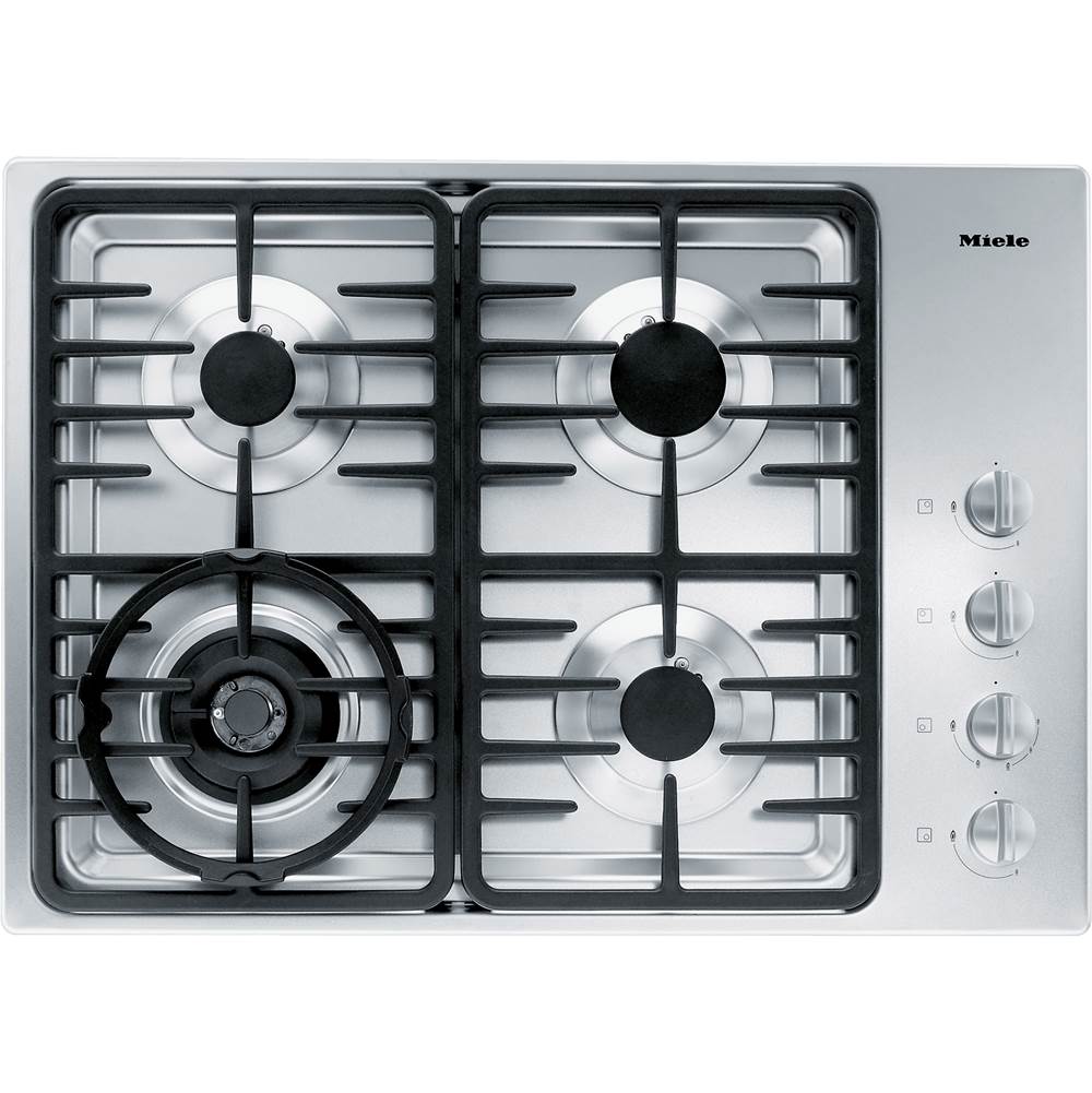 Miele KM 3465 G - 30'' Cooktop Linear Grates Nat Gas SS