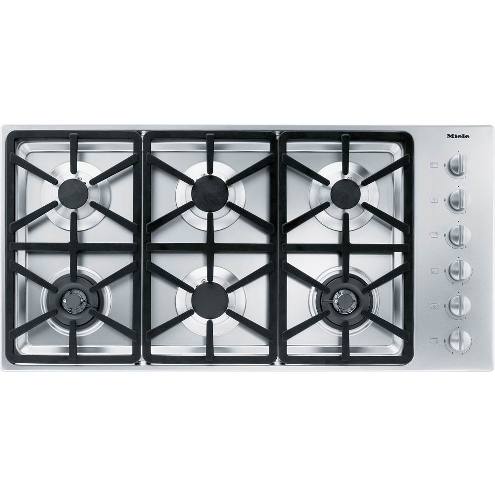 Miele KM 3484 G - 42'' Cooktop Hexa Grates Nat Gas (Stainless Steel)