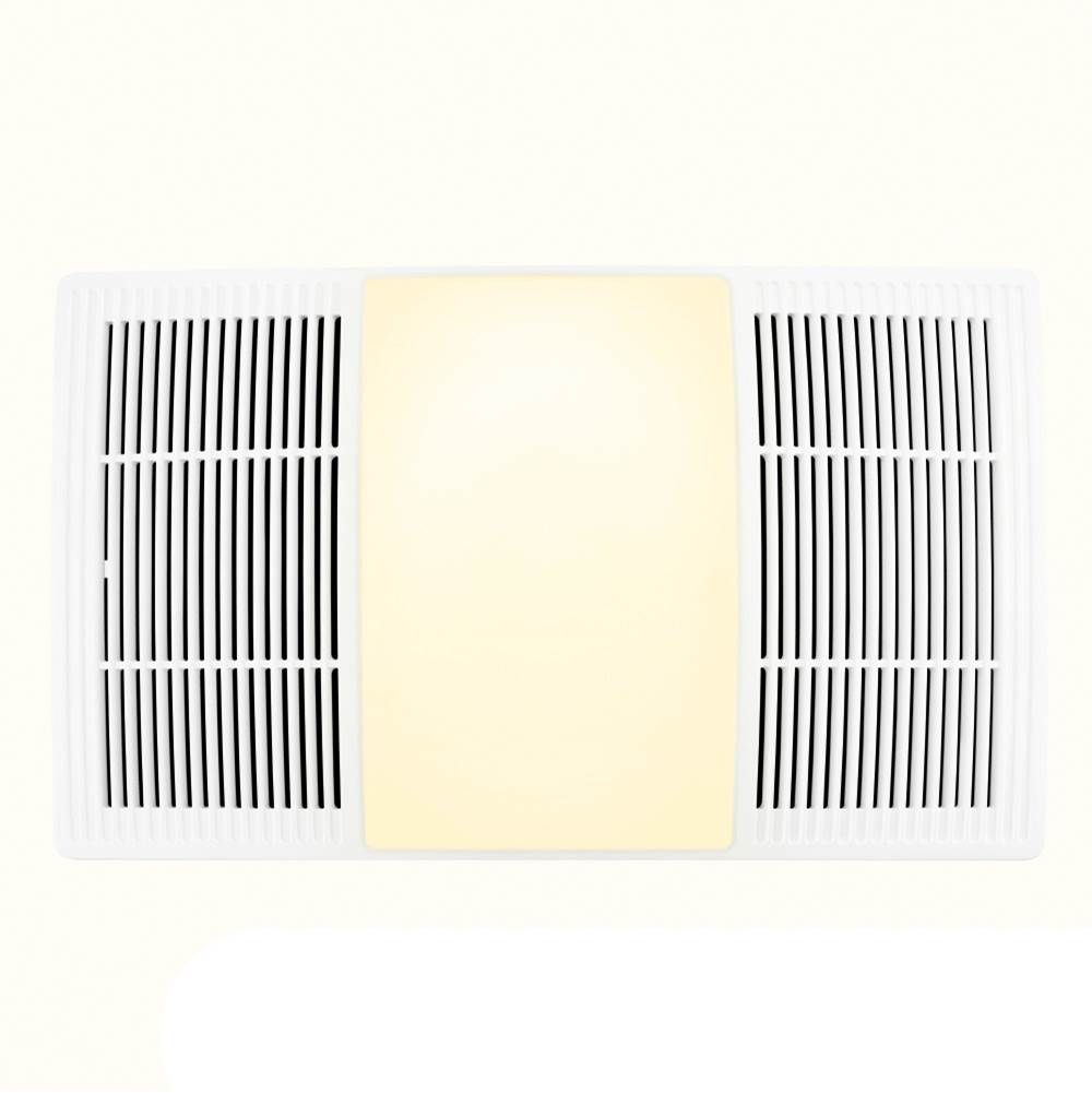 Broan Nutone 100/110 CFM Size Heater Exhaust Cover Upgrade With Dimmable LED and Color Adjustable CCT Lighting