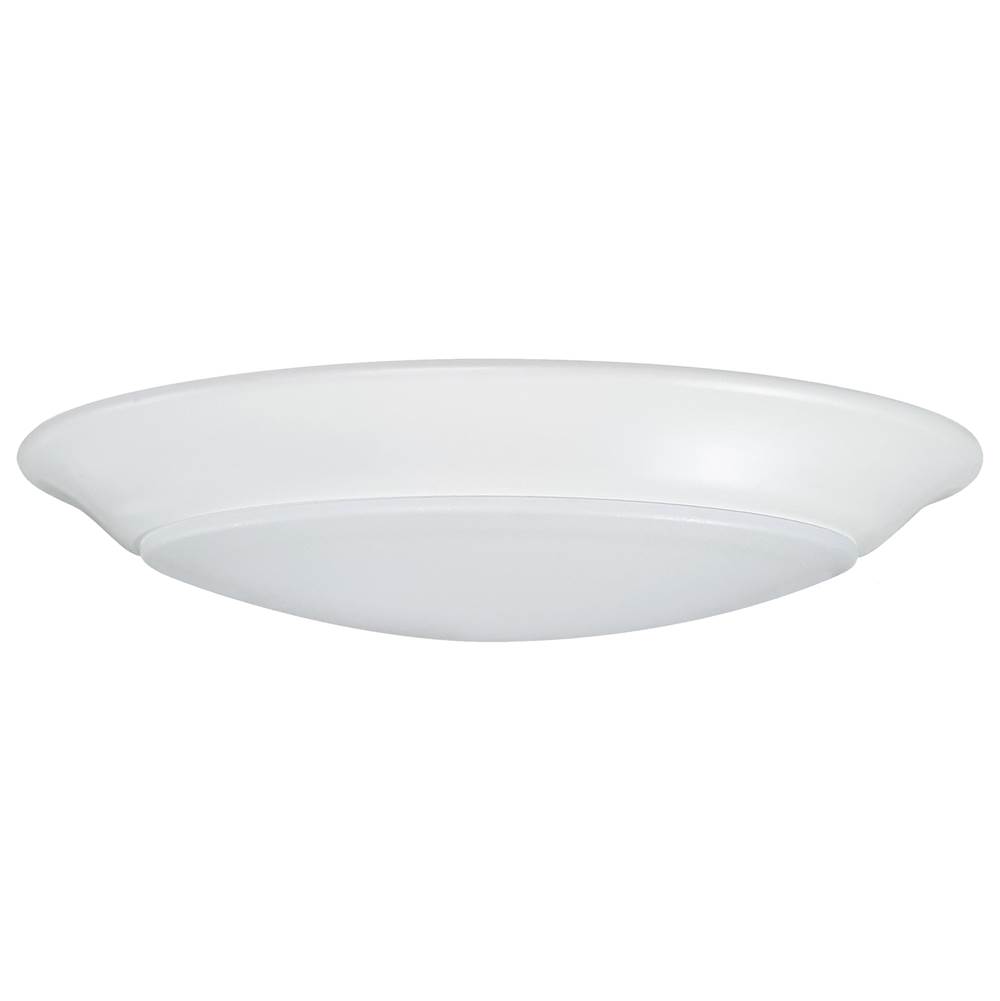 Nuvo 8 Watt; 7 Inch LED Disk Light; White Finish; CCT Selectable