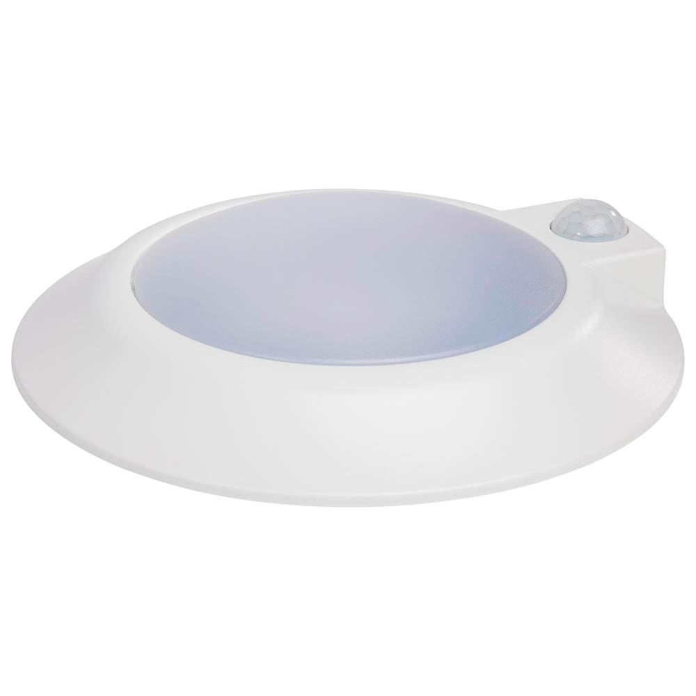 Nuvo 7 Inch; LED Disk Light; Fixture with Occupancy Sensor; White Finish; CCT Selectable