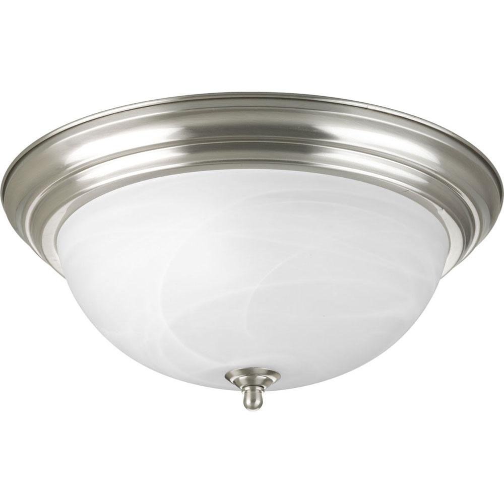 Progress Lighting Three-Light Dome Glass 15-1/4'' Close-to-Ceiling