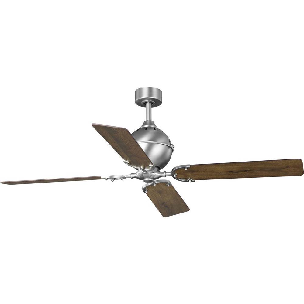 Progress Lighting Royer Collection 56'' Four-Blade Antique Nickel Ceiling Fan