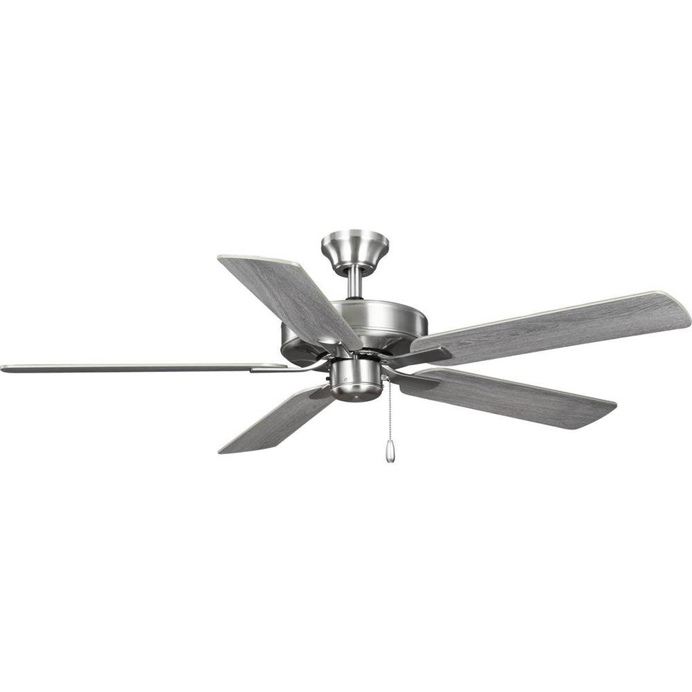 Progress Lighting AirPro 52 in. Brushed Nickel 5-Blade ENRGY STAR Rated AC Motor Transitional Ceiling Fan