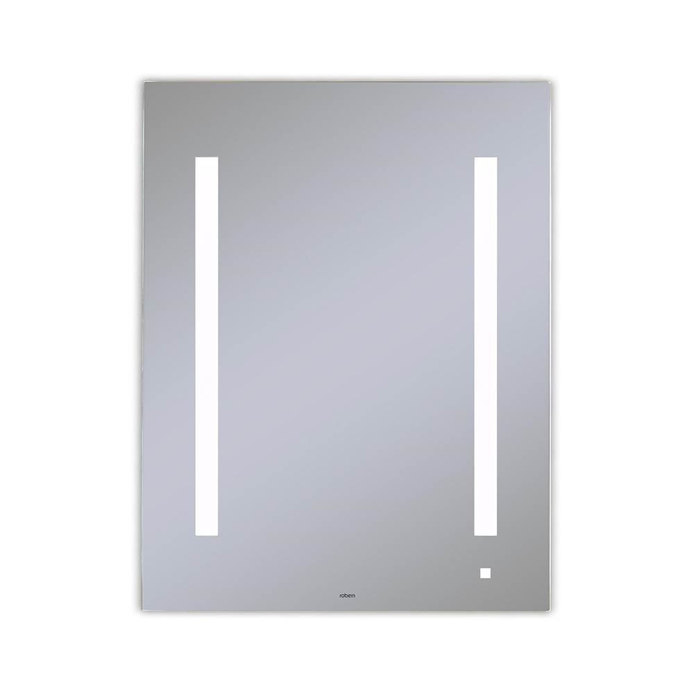 Robern AiO Lighted Mirror, 24'' x 30'' x 1-1/2'', LUM Lighting, 4000K Temperature (Cool Light), Dimmable, USB Charging Ports