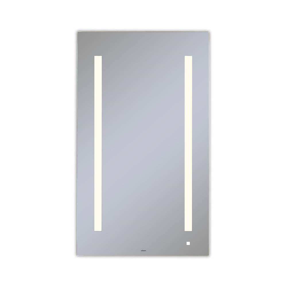 Robern AiO Lighted Mirror, 24'' x 40'' x 1-1/2'', LUM Lighting, 2700K Temperature (Warm Light), Dimmable, USB Charging Ports