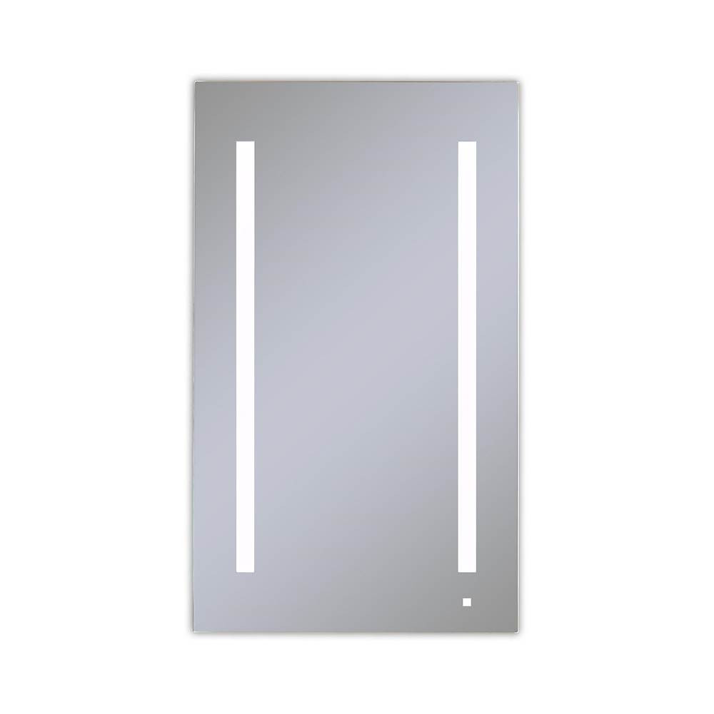 Robern AiO Lighted Cabinet, 24'' x 40'' x 4'', LUM Lighting, 4000K Temperature (Cool Light), Dimmable, OM Audio, Electrical Outlet, USB Left Hinge