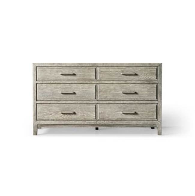 Robern Chestnut Hill Vanity, 60'' X 34'' X 23'', Light Gray Oak With Brushed Pewter, No Vanity Top