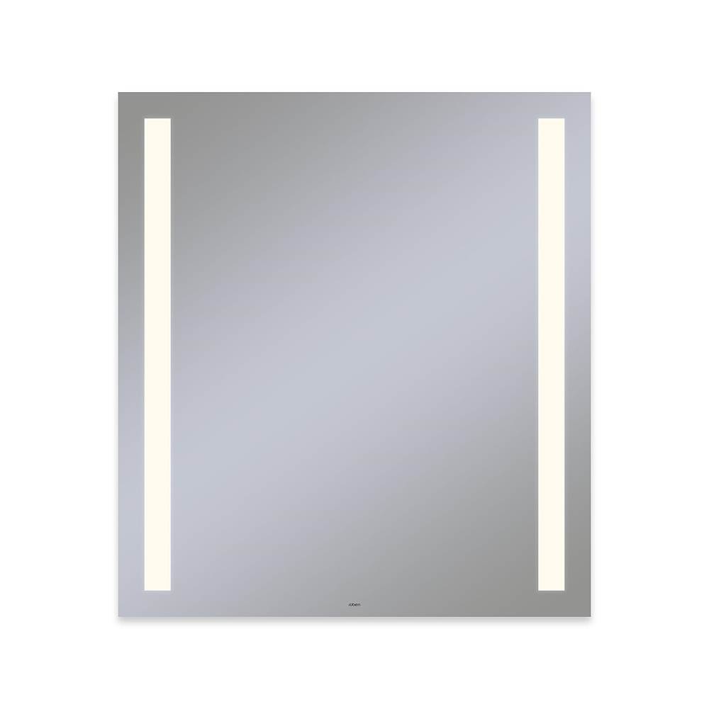 Robern Vitality Lighted Mirror, 36'' x 40'' x 1-3/4'', Rectangle, Column Light Pattern, 2700K Temperature (Warm Light), Dimmable, Defogger
