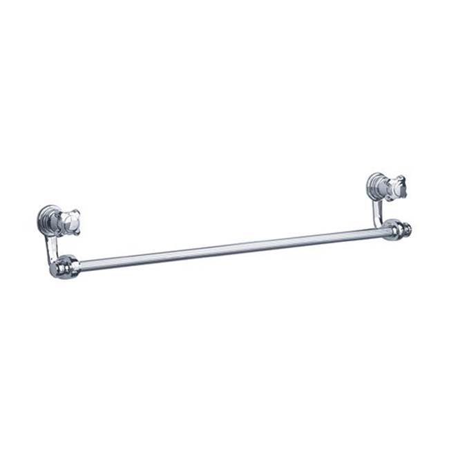 Rohl Aphrodite Wall Mounted 30'' Single Towel Bar In Platinum