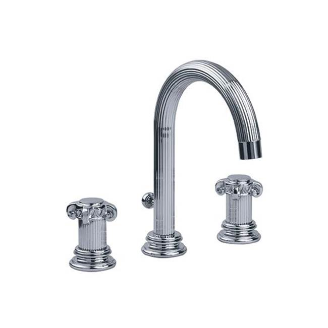 Rohl Aphrodite Widespread Lavatory Faucet With Pop-Up In Satin Nickel