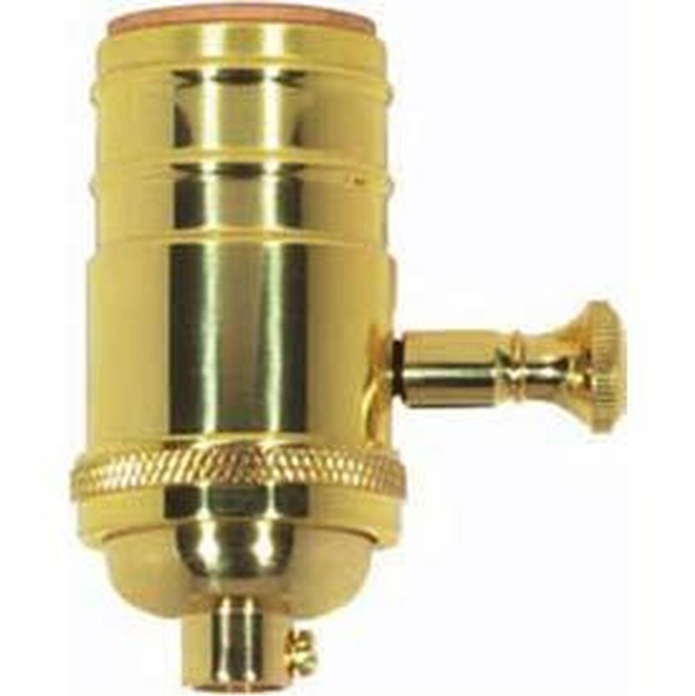 Satco Pol Brass 4 Pc Solid Brass Dimmer Socket