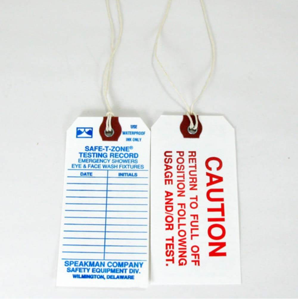 Speakman Speakman Maintenance Tags for Safety Products