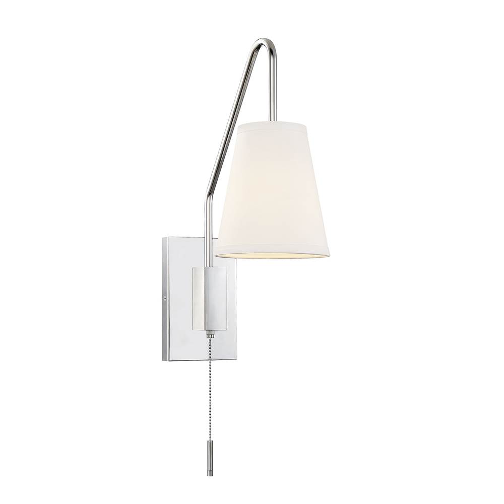 Savoy House Owen 1-Light Adjustable Wall Sconce in Polished Nickel