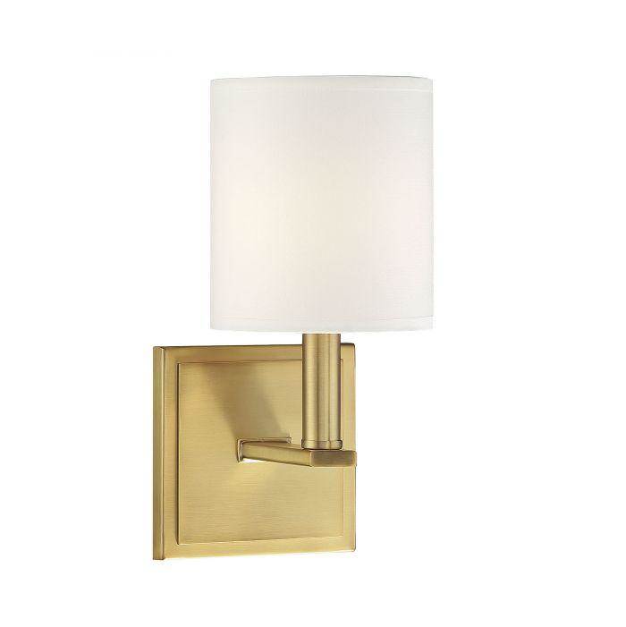 Savoy House Waverly 1-Light Wall Sconce in Warm Brass