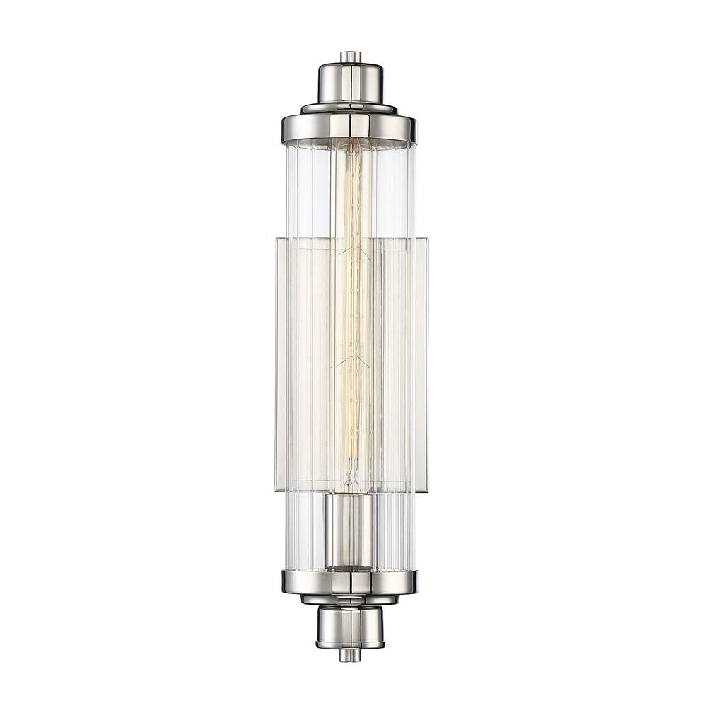 Savoy House Pike 1-Light Wall Sconce in Polished Nickel
