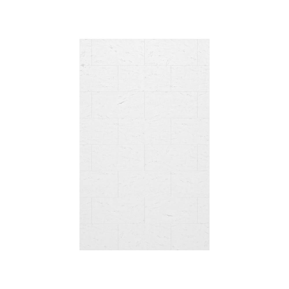 Swan TSMK-8432-1 32 x 84 Swanstone® Traditional Subway Tile Glue up Bathtub and Shower Single Wall Panel in Carrara