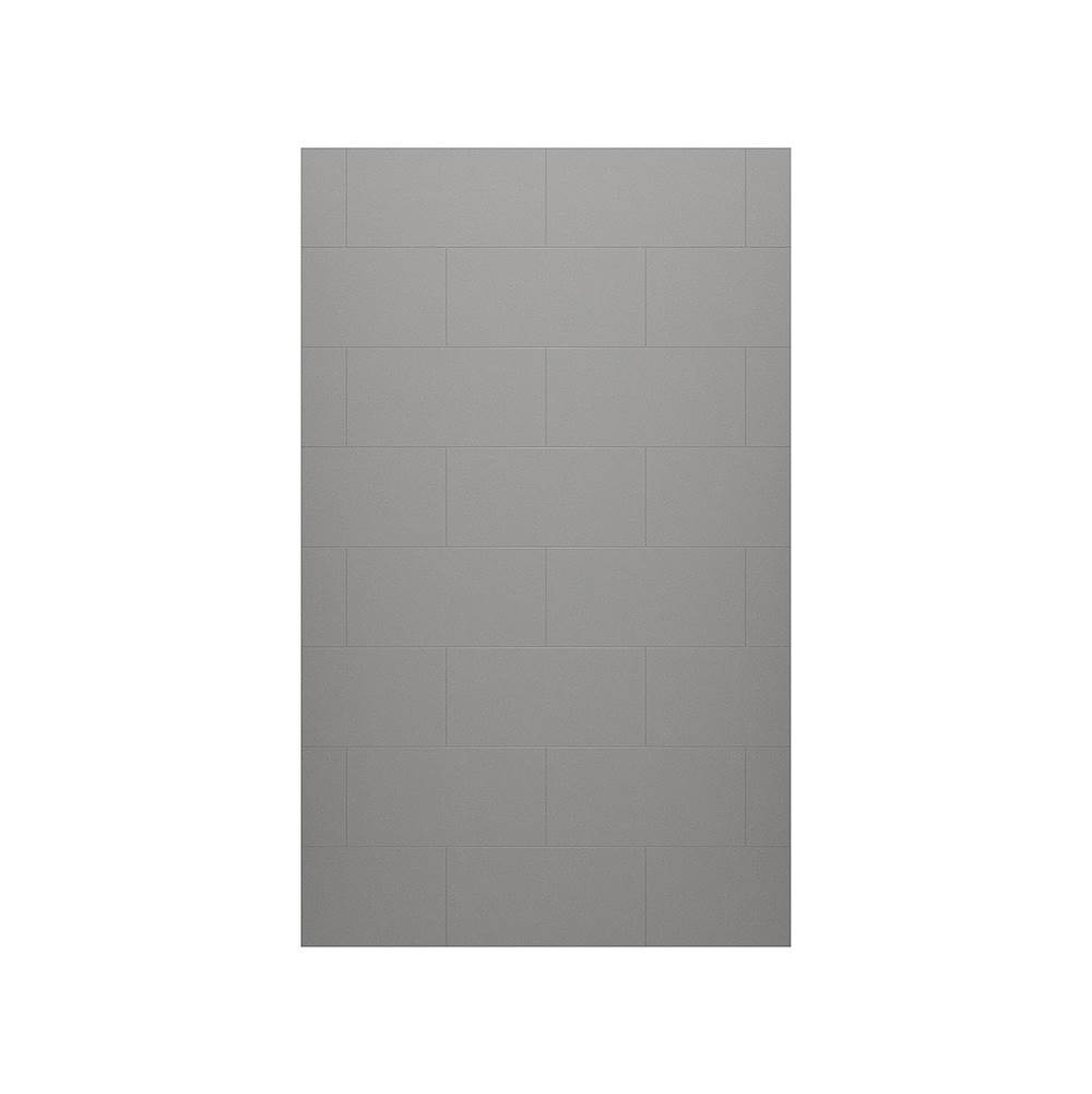 Swan TSMK-7234-1 34 x 72 Swanstone® Traditional Subway Tile Glue up Bathtub and Shower Single Wall Panel in Ash Gray