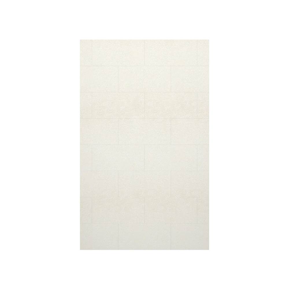 Swan TSMK-8432-1 32 x 84 Swanstone® Traditional Subway Tile Glue up Bathtub and Shower Single Wall Panel in Tahiti White