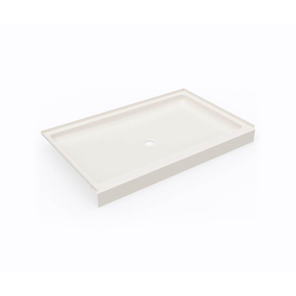 Swan SS-3454 34 x 54 Swanstone® Alcove Shower Pan with Center Drain in Bisque