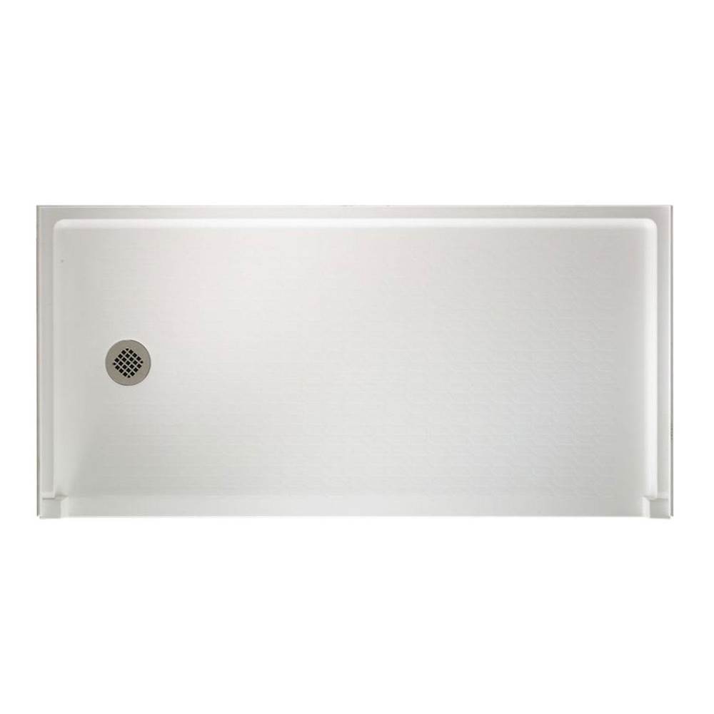 Swan SBF-3060 30 x 60 Swanstone Alcove Shower Pan with Left Hand Drain in Bisque