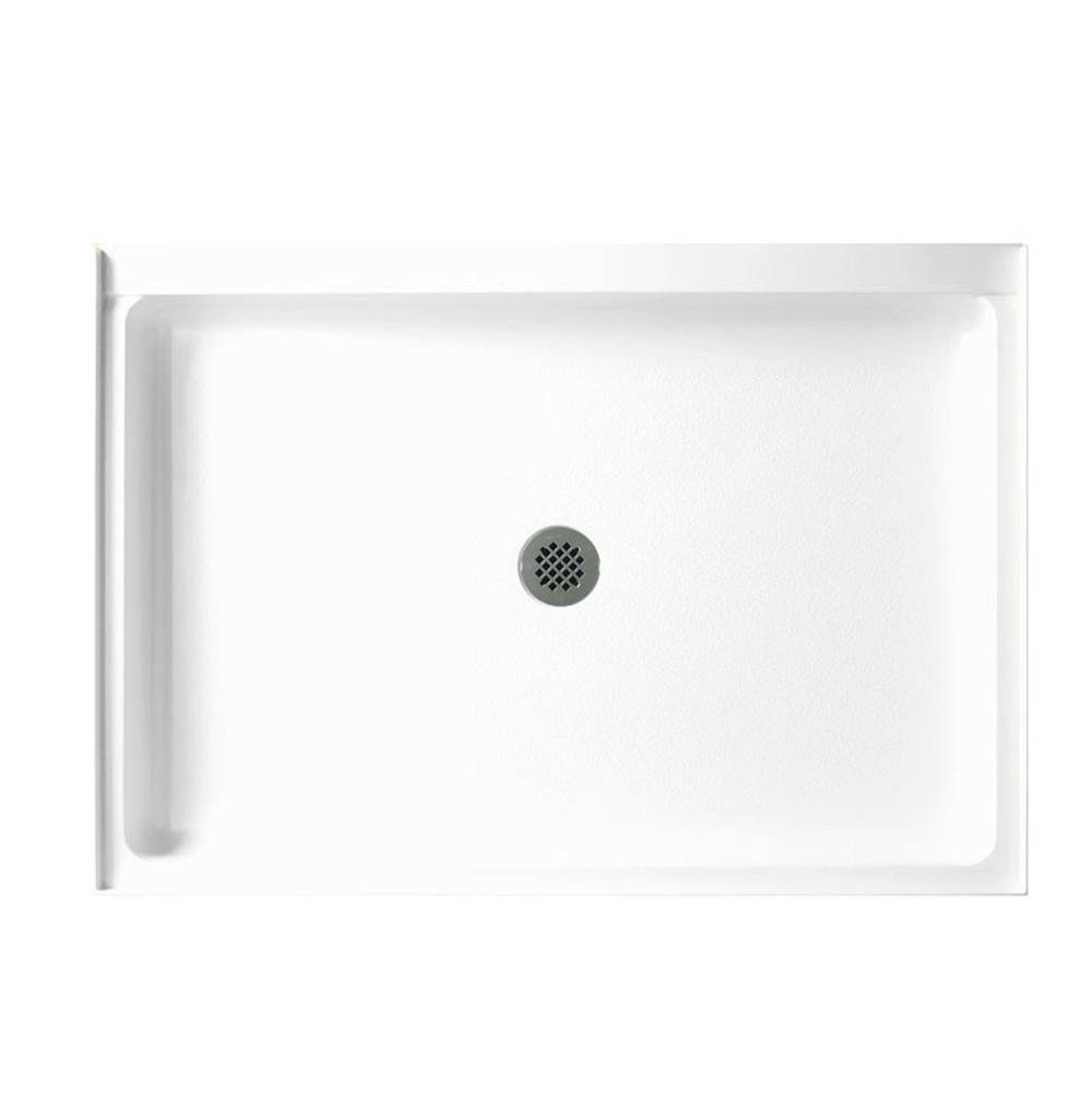Swan R-3448 34 x 48 Veritek Alcove Shower Pan with Center Drain in White
