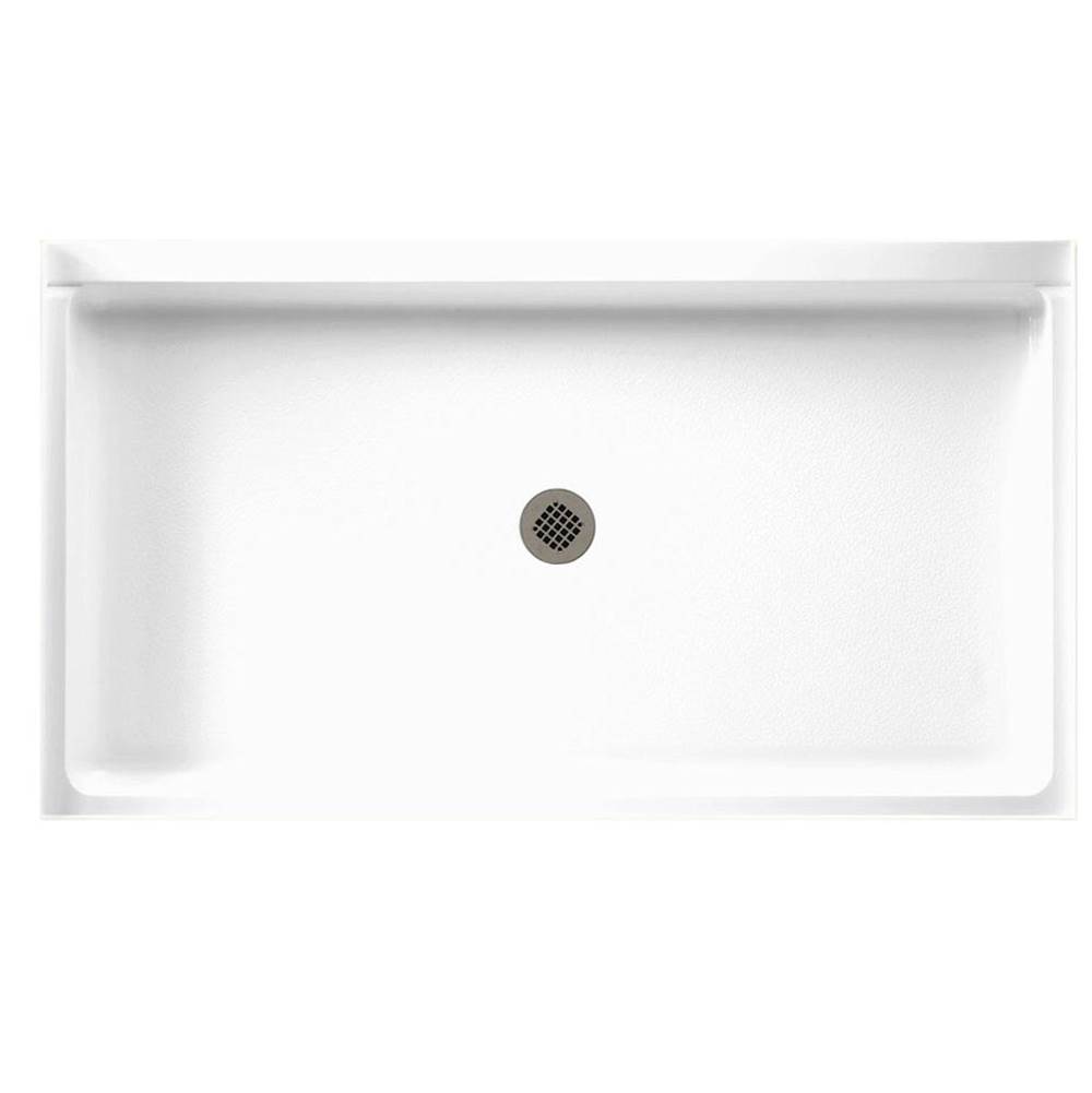Swan SS-3460 34 x 60 Swanstone Alcove Shower Pan with Center Drain Birch