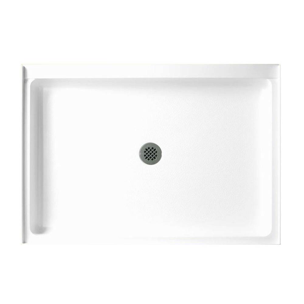 Swan SS-3448 34 x 48 Swanstone Alcove Shower Pan with Center Drain Sandstone
