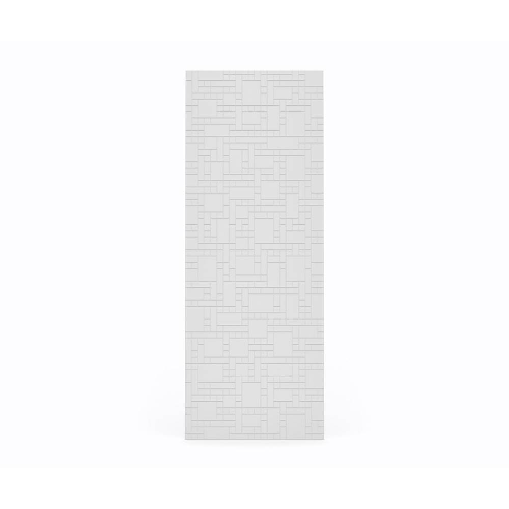 Swan DWP-3696GO-1 36 x 96 Swanstone® Geometric Glue up Decorative Wall Panel in White