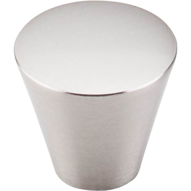 Top Knobs Cone Knob 1 1/16 Inch Brushed Satin Nickel