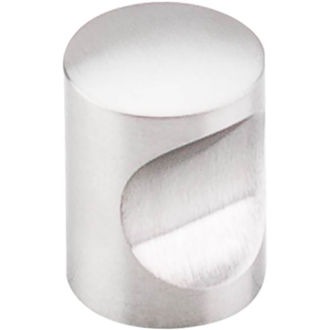Top Knobs Indent Knob 13/16 Inch Brushed Stainless Steel