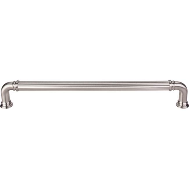 Top Knobs Reeded Appliance Pull 12 Inch (c-c) Brushed Satin Nickel