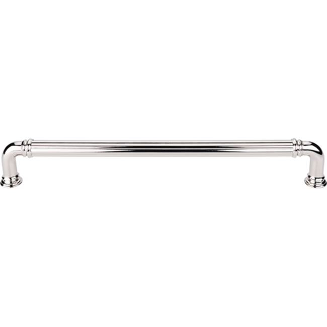 Top Knobs Reeded Appliance Pull 12 Inch (c-c) Polished Nickel
