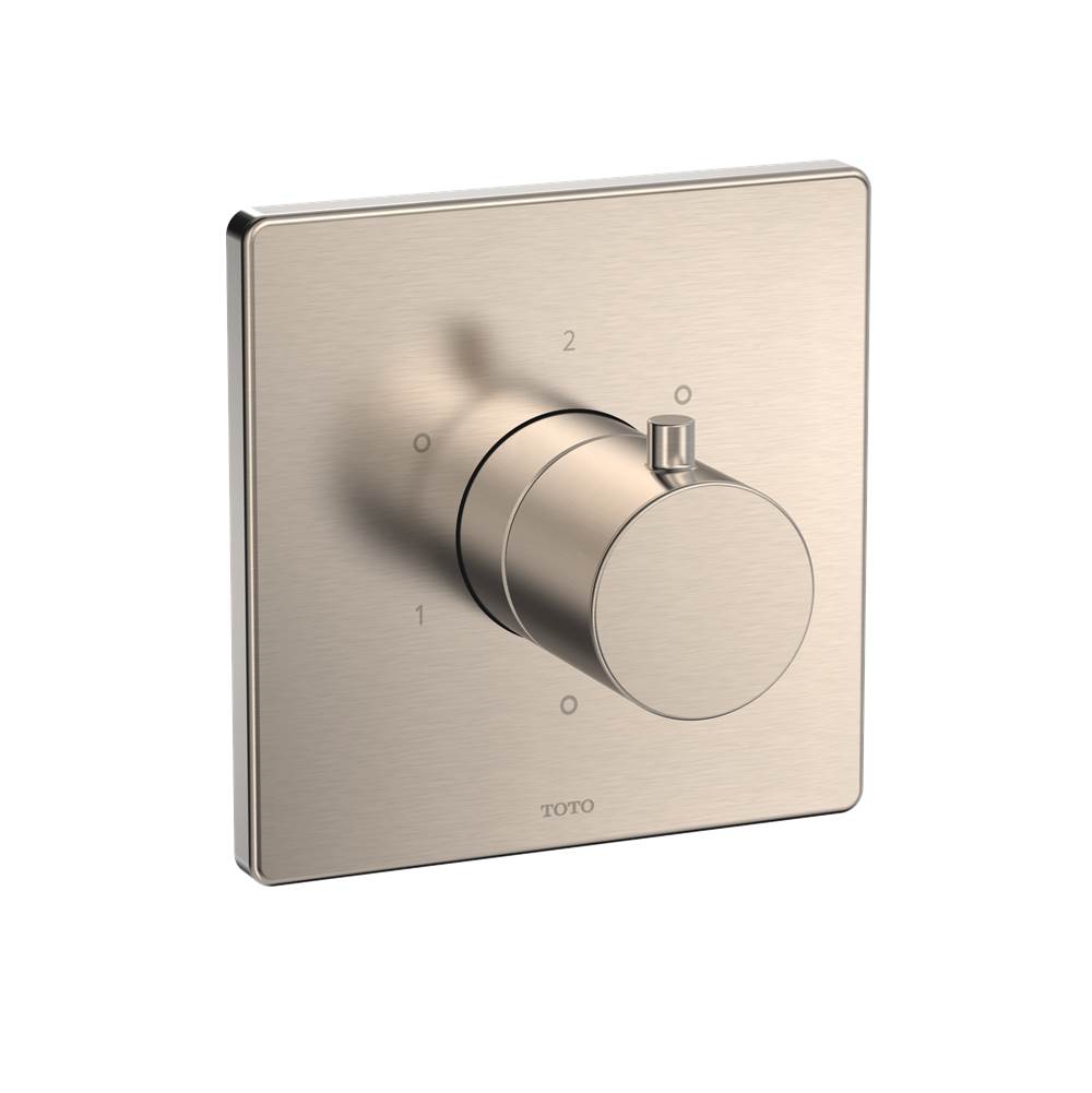 TOTO Toto® Square Three-Way Diverter Shower Trim With Off, Brushed Nickel