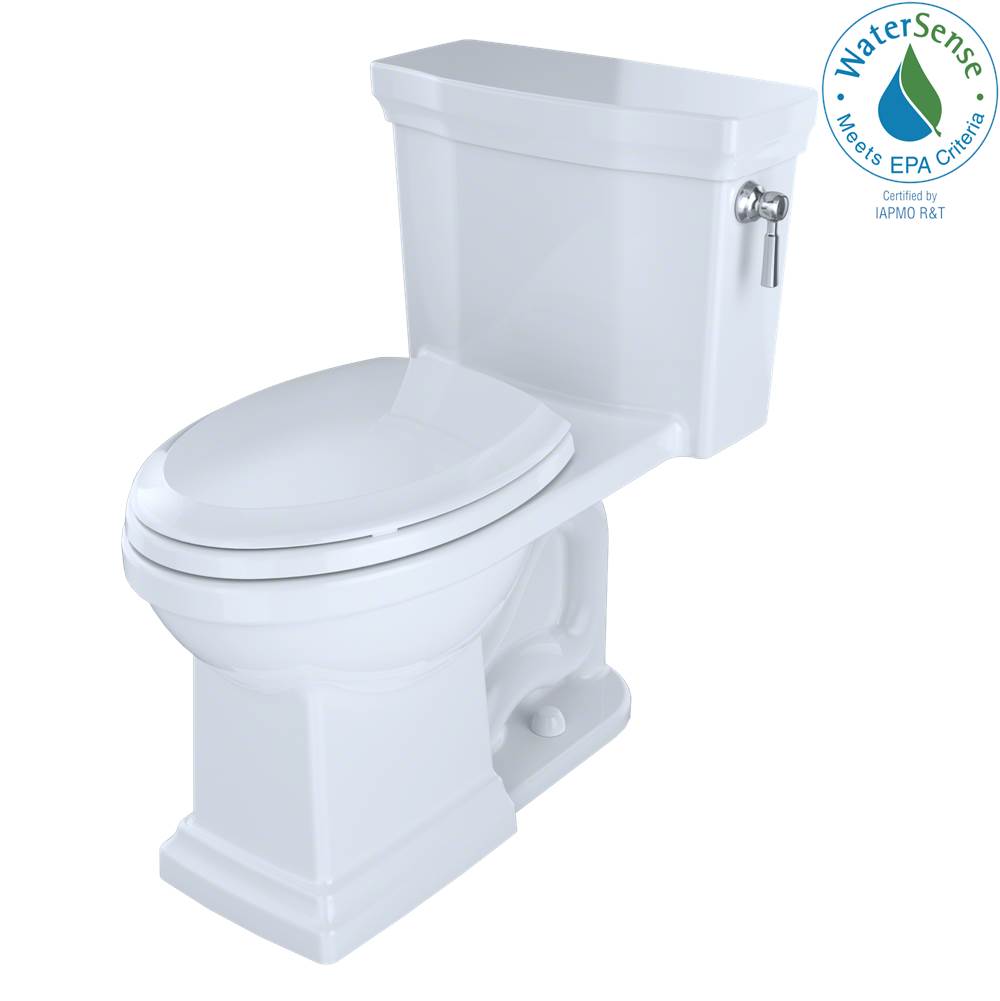 TOTO Toto® Promenade® II 1G® One-Piece Elongated 1.0 Gpf Universal Height Toilet With Cefiontect And Right-Hand Trip Lever, Cotton White