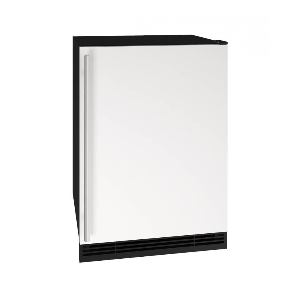 U Line Solid Refrigerator 24'' Reversible Hinge White Solid 115v