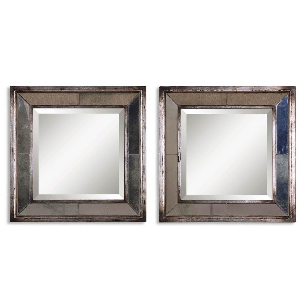 Uttermost Uttermost Davion Squares Silver Mirror Set/2