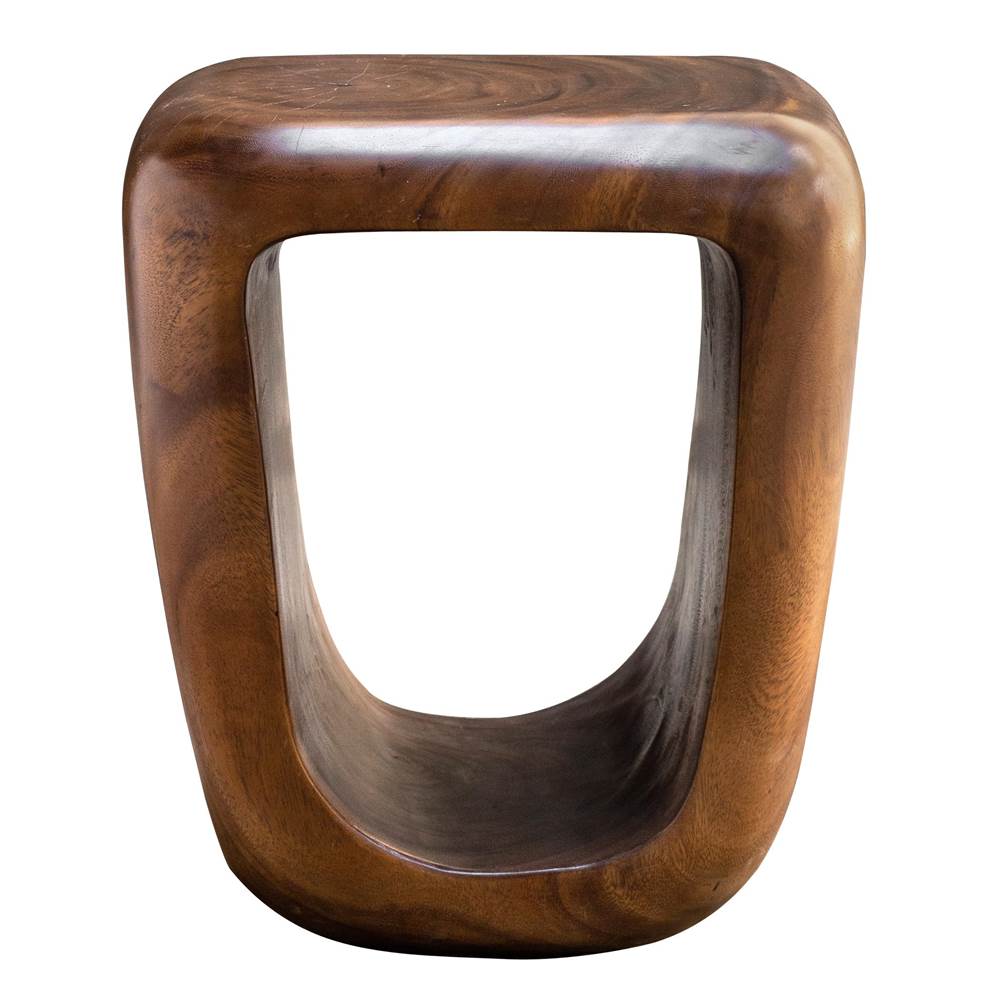 Uttermost Uttermost Loophole Wooden Accent Stool
