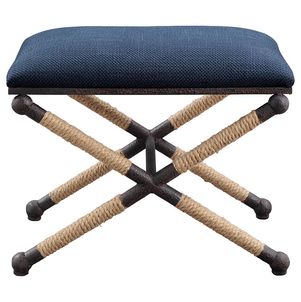 Uttermost Uttermost Firth Small Navy Fabric Bench