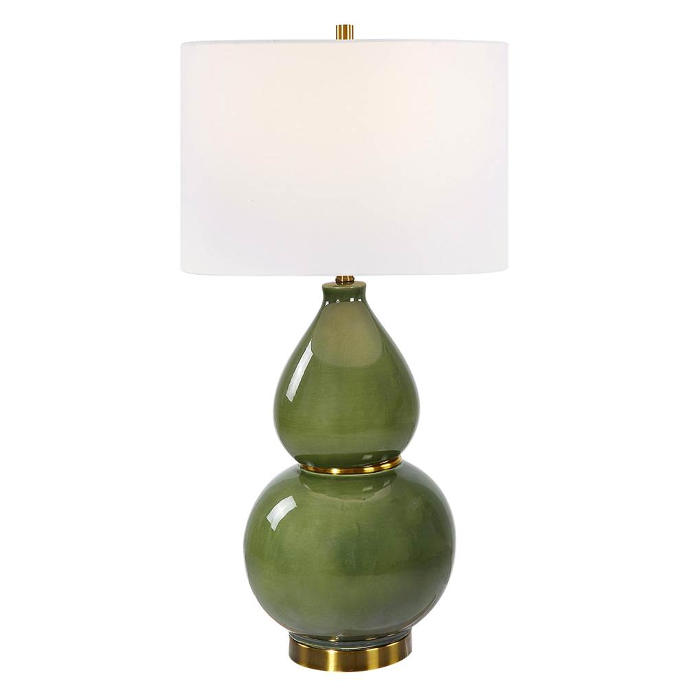 Uttermost Gourd Green Table Lamp