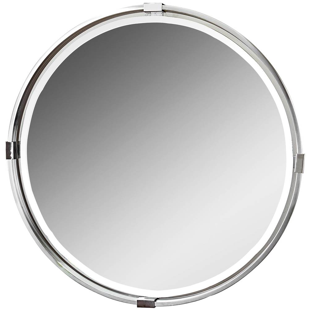 Uttermost Uttermost Tazlina Brushed Nickel Round Mirror